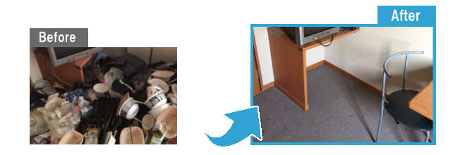 ごみ屋敷の片付け作業(岐阜県本巣市)